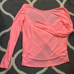 Never been worn Long sleeve open back top